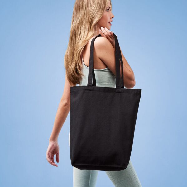 Recycled premium canvas ‘flat base’ shopper Thumbnail