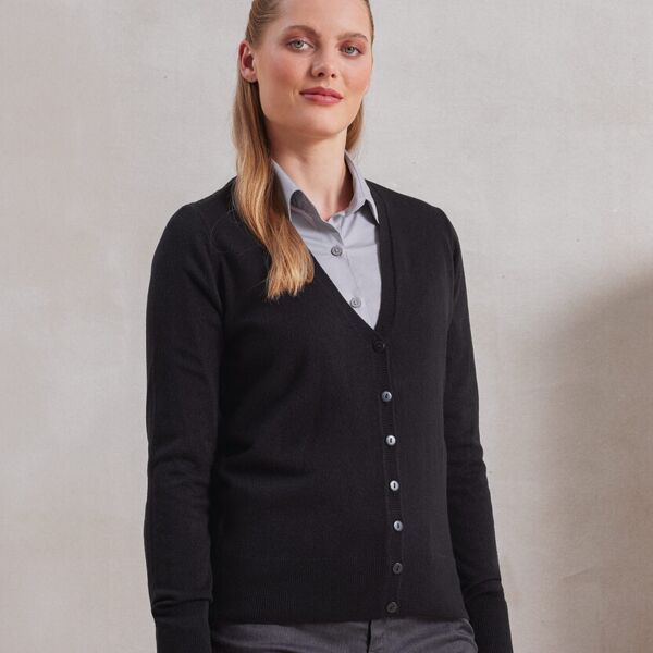 Women's 'essential' acrylic cardigan. Thumbnail