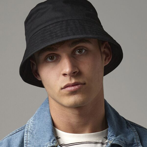 Organic cotton bucket hat. Thumbnail