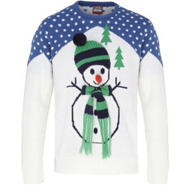 Snow Man 3D Adults Christmas Jumper - Elite Custom Clothing Thumbnail